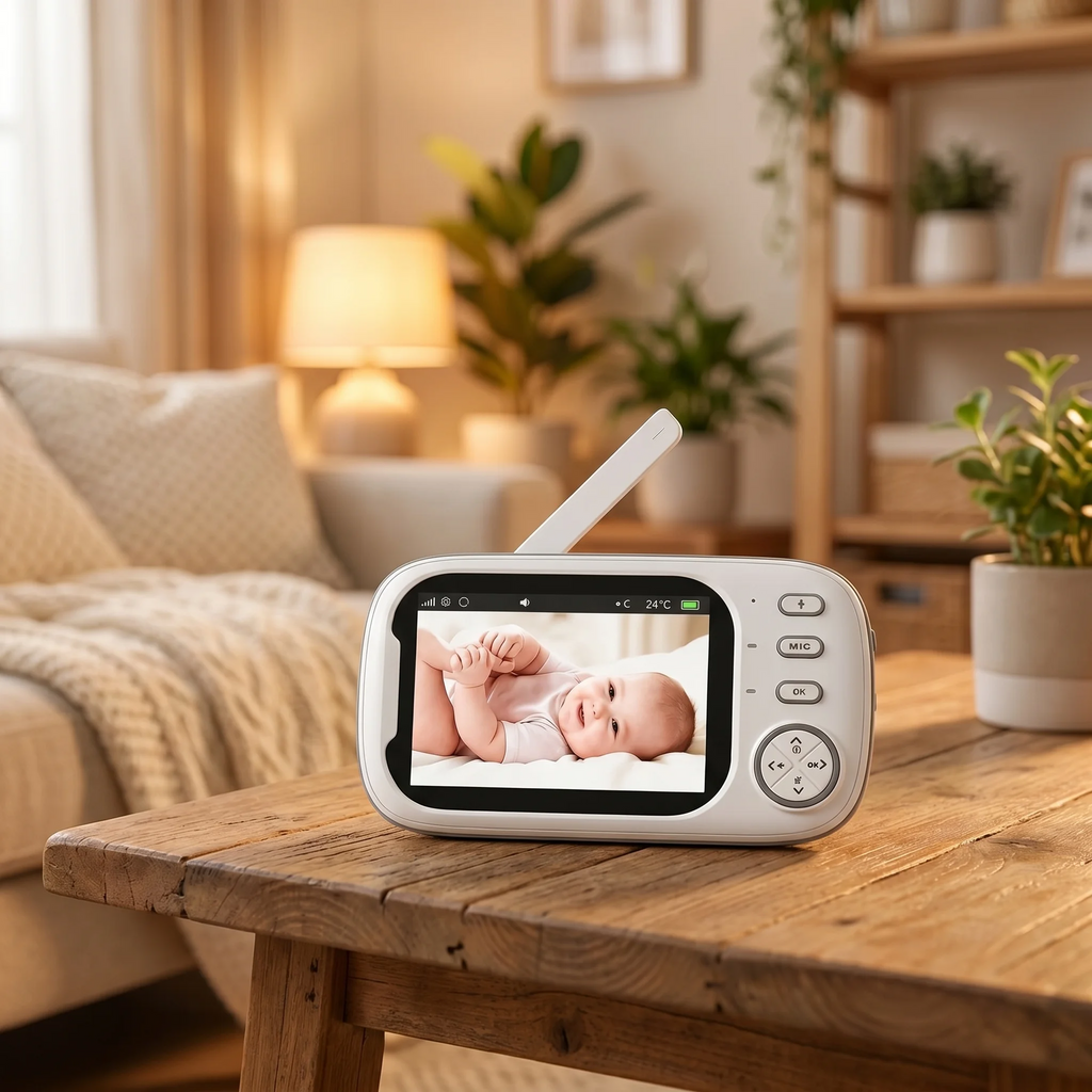 3.5" Baby Monitor – 720P FHD with Night Vision