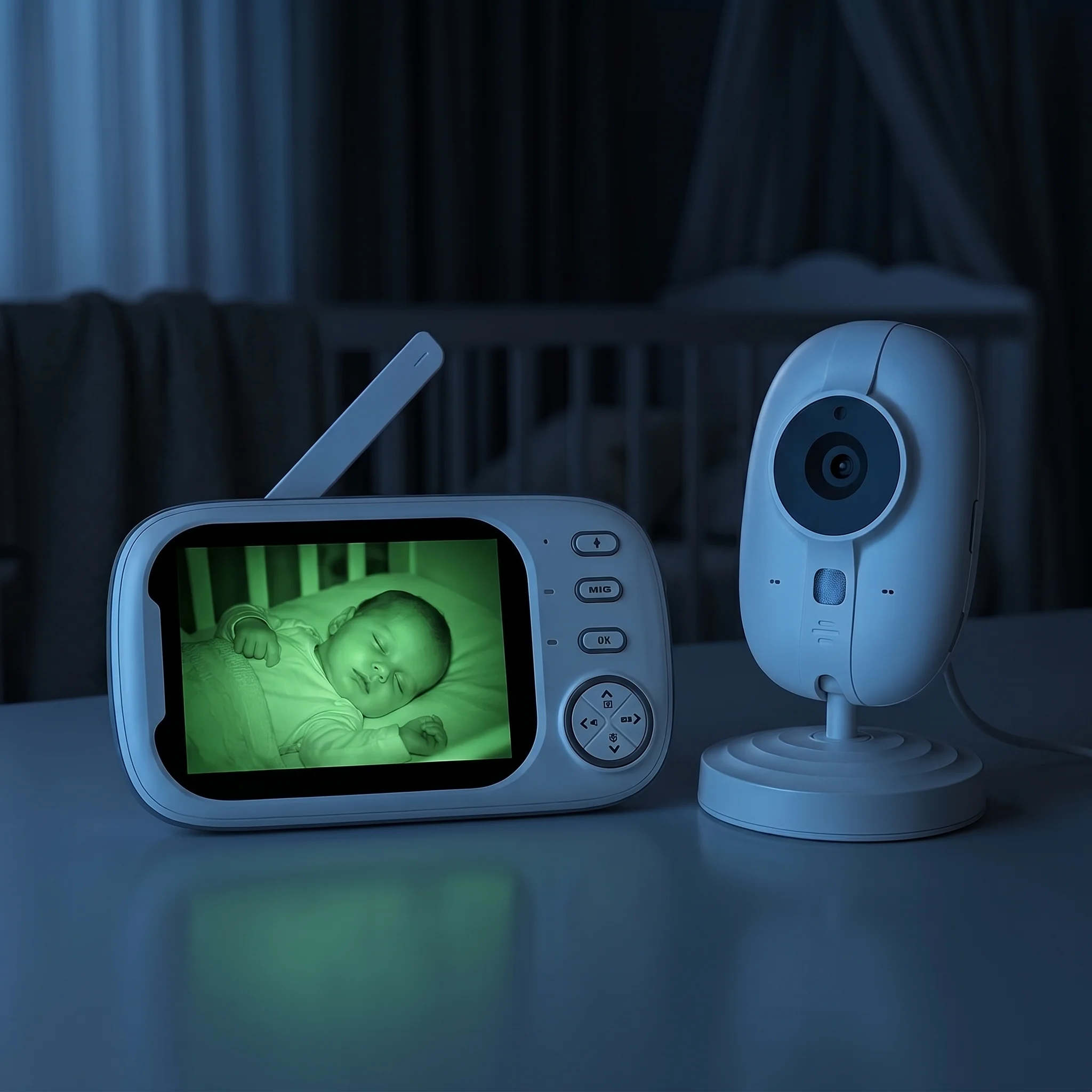 3.5" Baby Monitor – 720P FHD with Night Vision